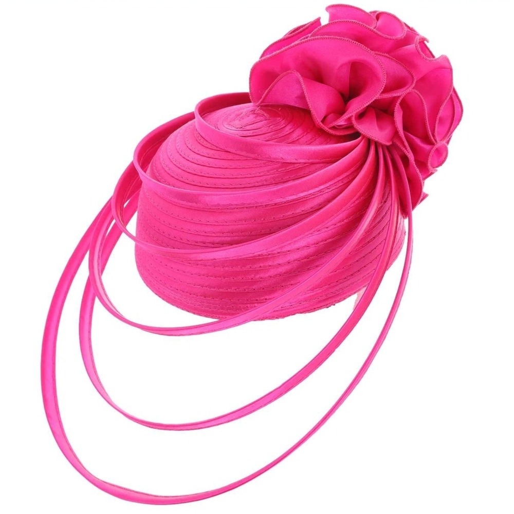 Beloved Millinery Elegant Pink Women's Caged Front Hat Church Brunch Tea Party